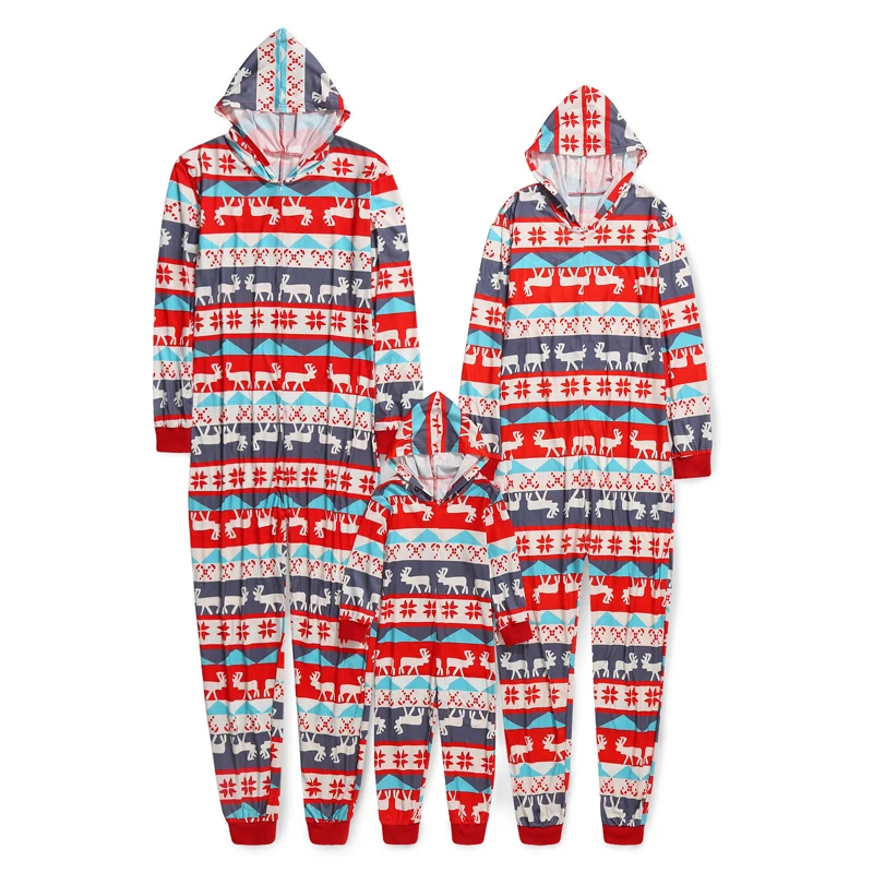 Семейная одежда Papa Mommy and Me наряды Рождественская одежда с круглым вырезом пижамы