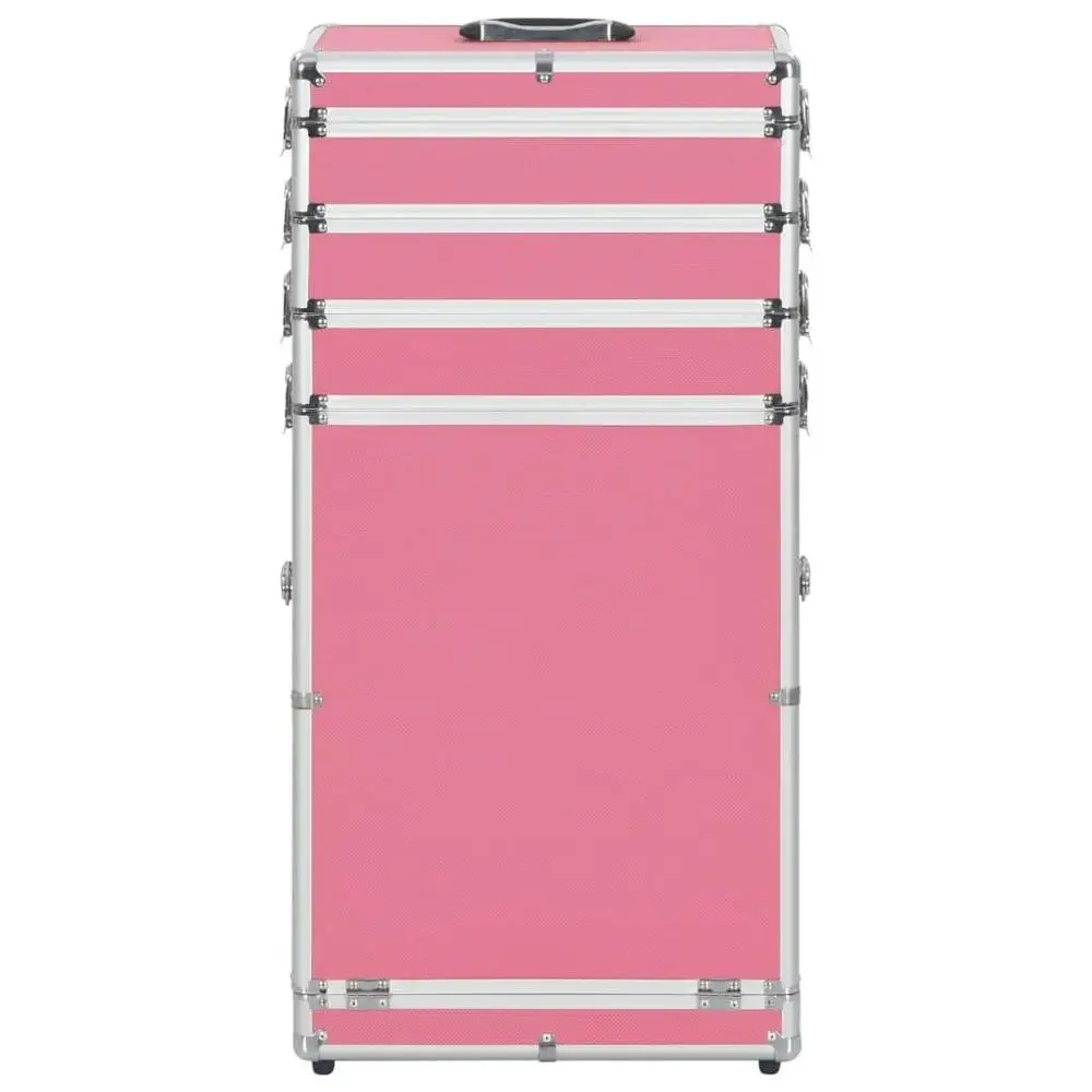 Suitcase Makeup Boxes Case Professional Makeup Trolley Case with Form for Hairdressing Hard Storage Aluminum Cover CE Fashion