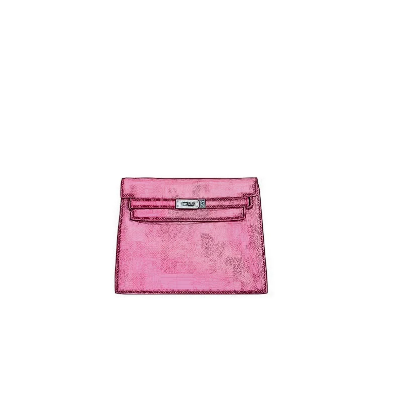 New Arrival First-Layer Cowhide Retro European American Style Anemone Purple Dance Underarm Shoulder Crossbody Bag Single Strap