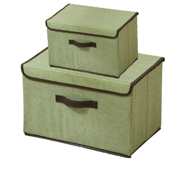 Cotton and Line Foldable Household Desktop Storage with Cov Storage Box for Underwear,socks,cosmetic,clothes,wardrobe and Drawer details