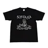 T-shirt noir à manches courtes t157