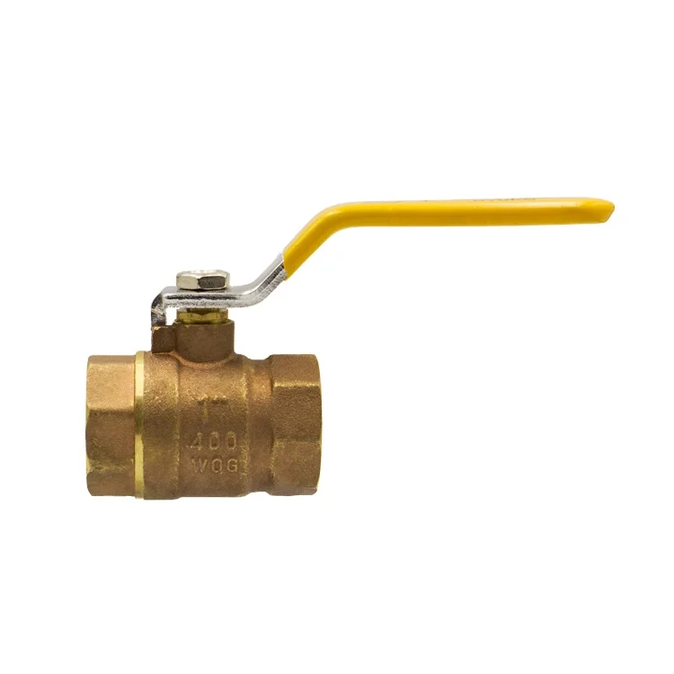 PN20 400WOG  Bronze Color Painted CW617N  steel handle pvc coated Material Brass Gas Ball Valve with