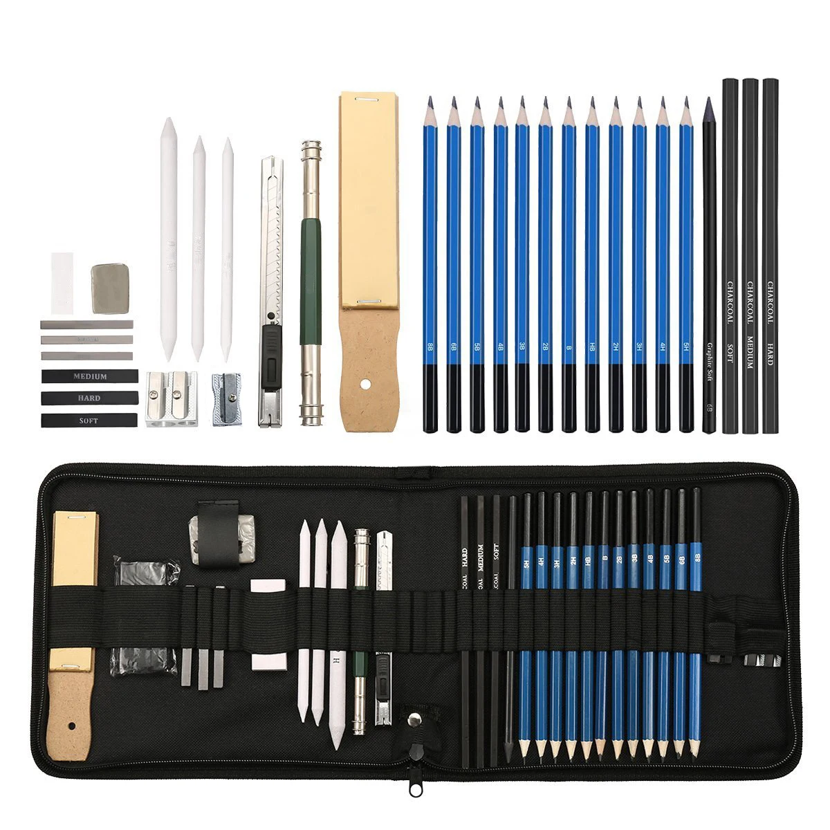 High Quality 32 Piece Sketch Drawing And Painting Set With Sketch ...