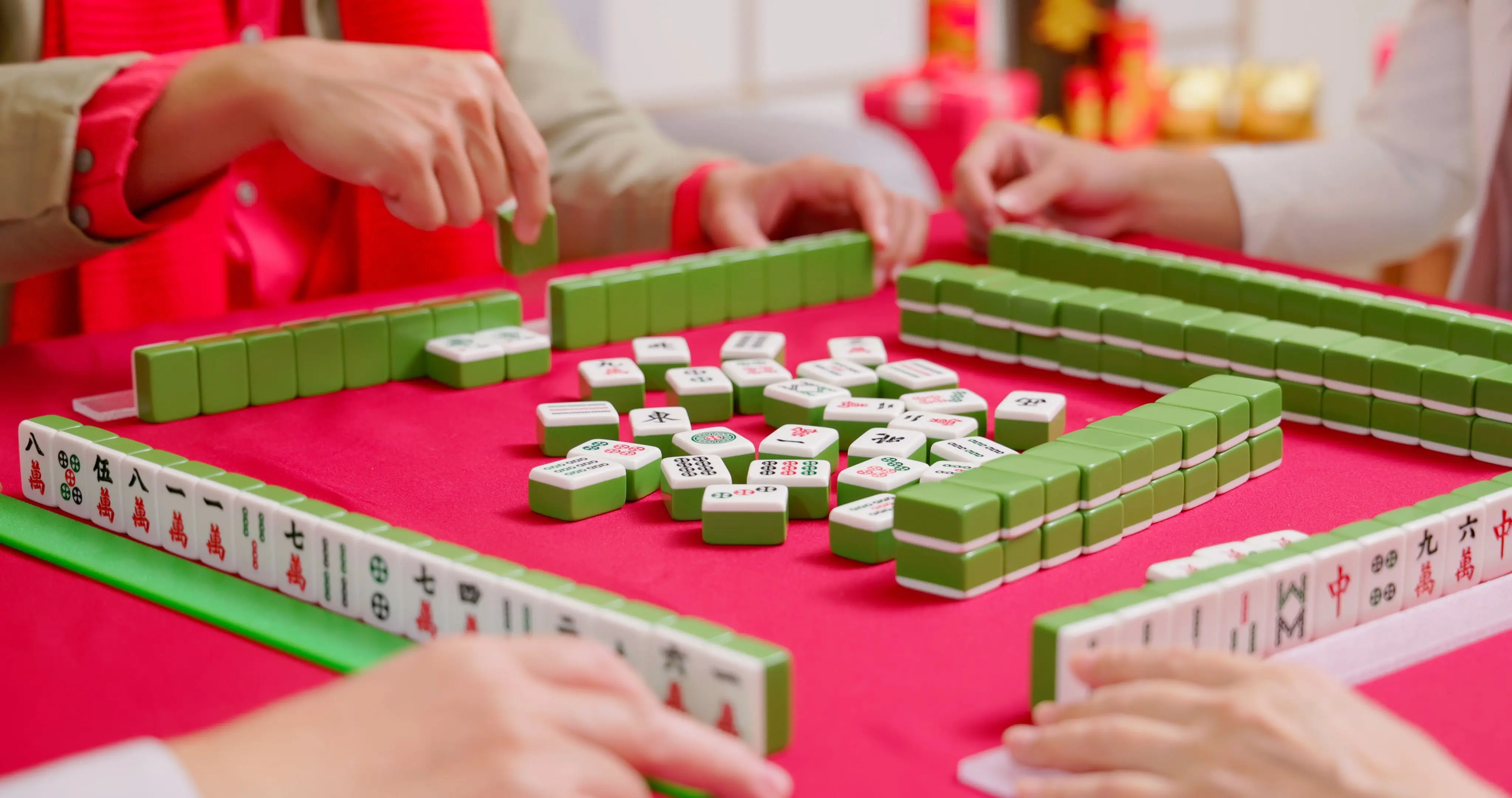 Acrylic Mahjong Game Set Custom Monogram American Mahjong Tiles - Buy ...