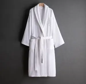 5 Star Luxury Hotel Custom Logo Eco Friendly Washable GS Brand Wholesale Pure Cotton Cut Pile Bathrobe