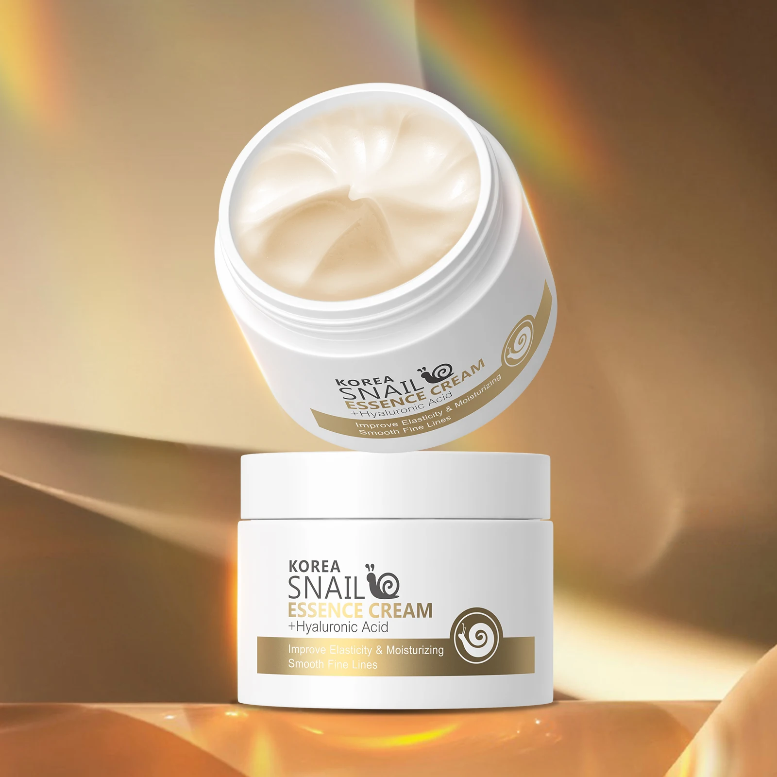Low Moq Private Label Snail White Cream Mucin Advanced Snail Mucin Power Essence Wholesale Face Snail Cream 25g