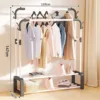 White double pole double layer 110cm