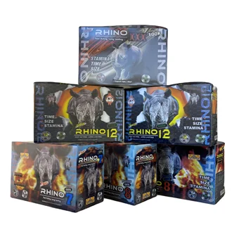 custom Lenticular Lens Sheet 3D lenticular Box packaging 3D custom Rhino boxes packaging for Rhino Male Enhancement Product