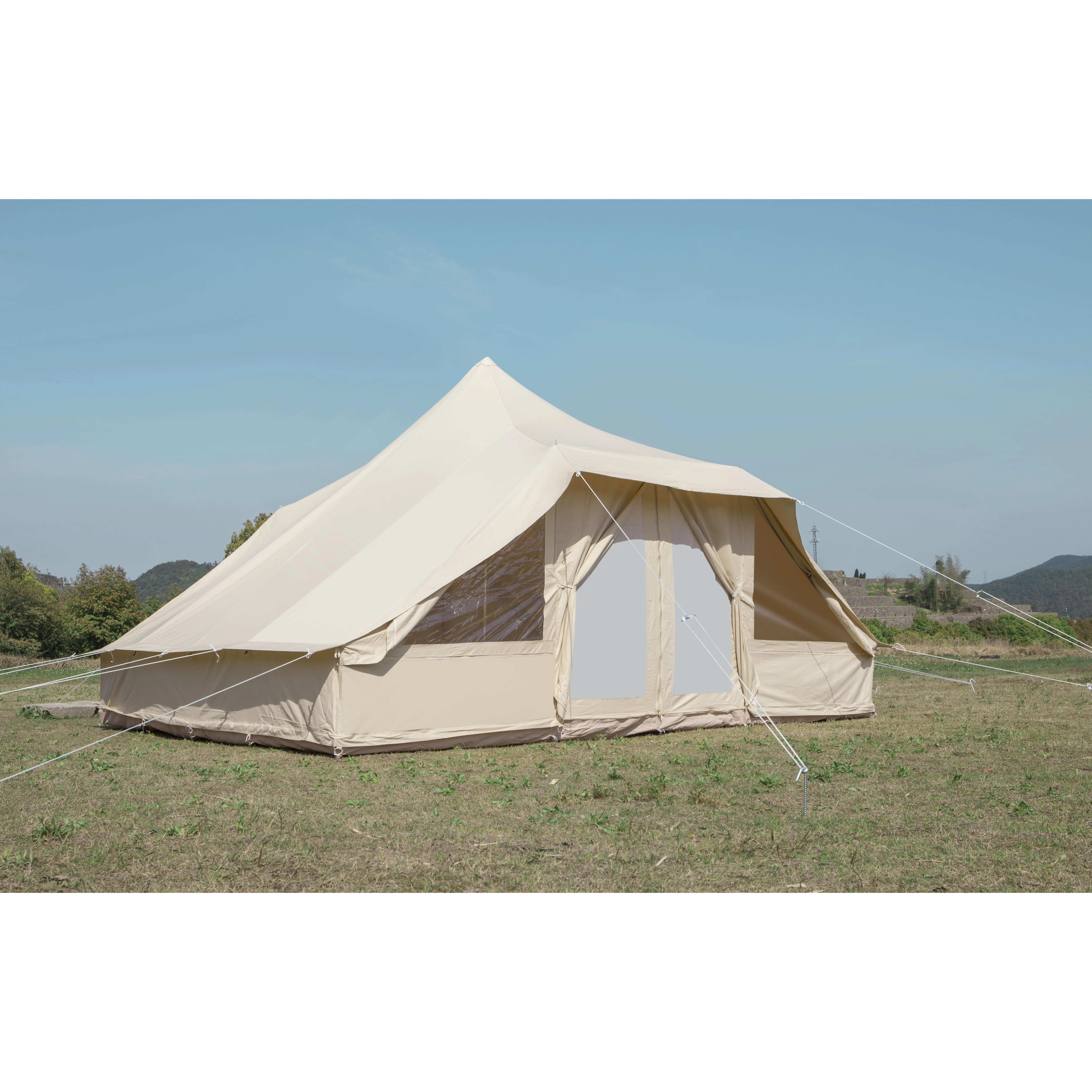 T　 KANGGOGO ベルテント10人用キャンプ Amazon.co.jp: Kanggogo ベルテント 5m 大きいワンポールテント