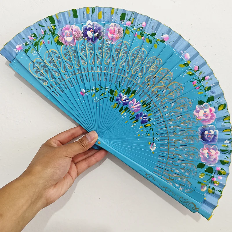 2025 New Arrival Customized Printing Bamboo Hand Fan with Pantone Color and Multiple Sizes for OEM Service