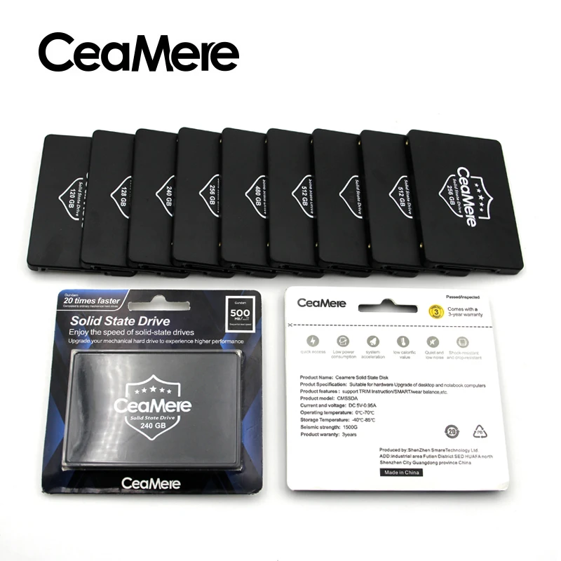 Cheaper Price Internal  SSD Factory Price 32GB 60GB 128GB 120GB  Hard Drive Disk SATA 3 2.5 Inch for Laptop Desktop Used Ssd
