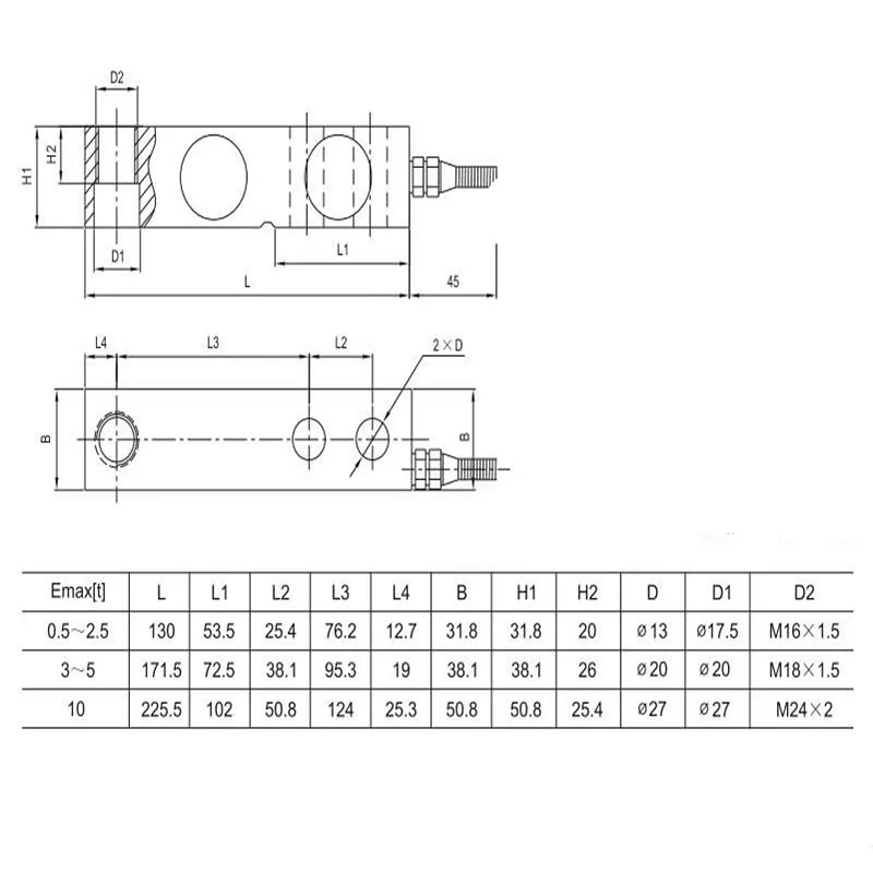 Cheap Shear Beam Load Cell Keli SQB 500kg 1000kg 2000kg Weighing Sensors for Animal Floor Scales