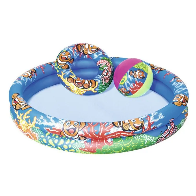 kids colorful pvc inflatable swimming pool padding pool with