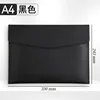 A4-Negro-Nueva bolsa para documentos de cuero