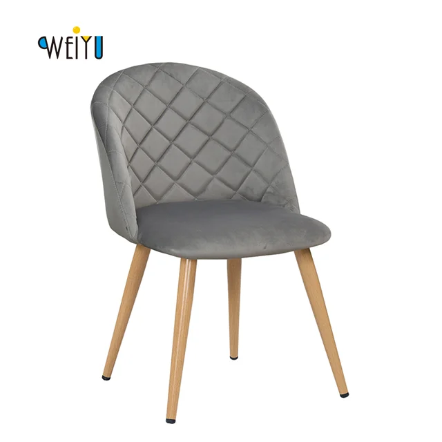 Обеденный стул раздавленный для гостиной ресторана простой дизайн бархатный столовой домашняя мебель столовая гостиница reataurant