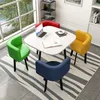 Blue, white square, red, yellow, blue, green leather