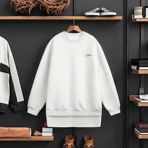 Autumn New Heavy Texturized Loose Fashion Brand Jacket for Men American Color Contrast Letter Printed 100% Cotton Hoodies