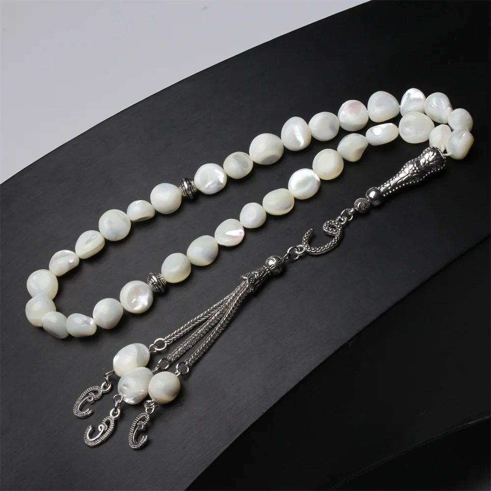 Chapelet De Prière Islamique (Tasbih/Misbaha) En Ambre Naturel De La Baltique - 33 + 3 Perles - Fait Main En Lituanie