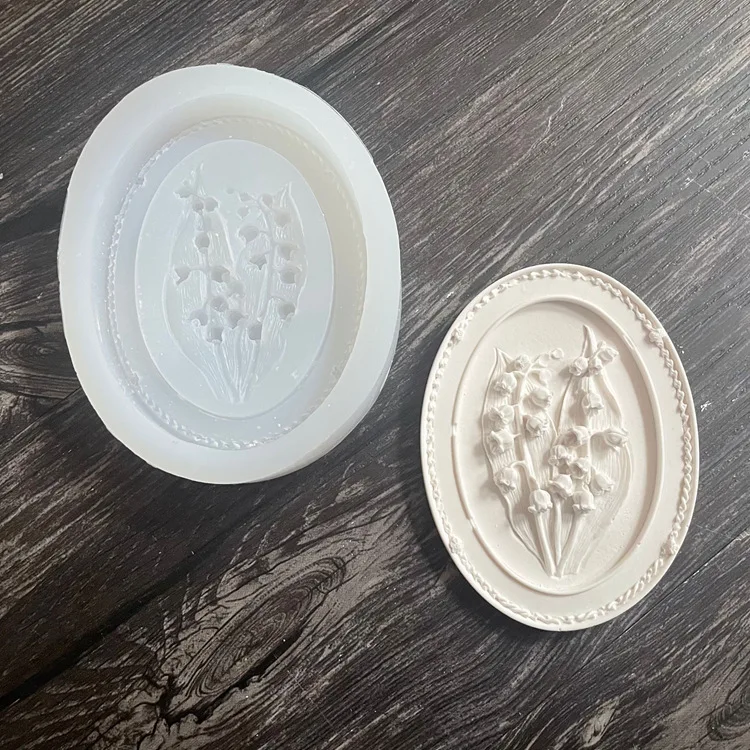 T2028 Lily of the Valley Soap Silicone Mold Aromatherapy Plaster Mold DIY Fondant Mold
