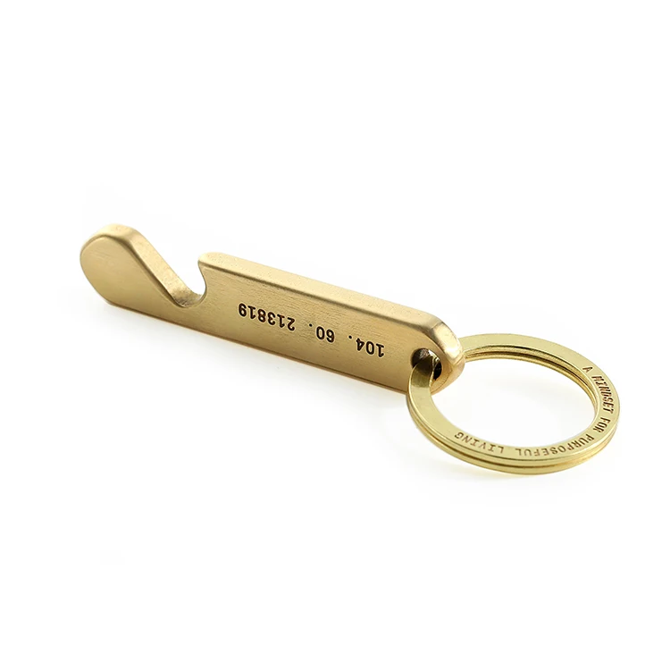 Brass keychain deals bottle opener