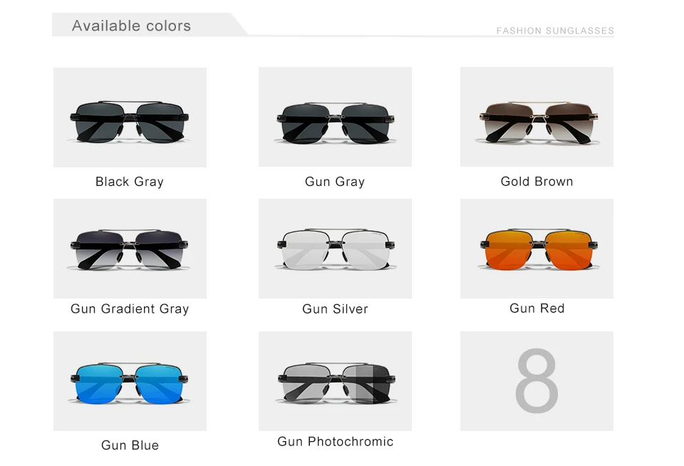 Custom Logo 2024 Brand New Design Sunglasses Men Polarized Gradient ...