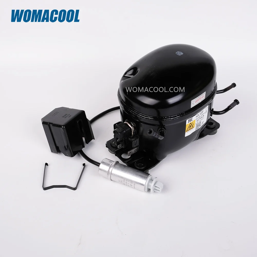 コンプレッサー(冷凍機) ZEL zanussiコンプレッサー冷凍HDL125FR600a 220-240V/60Hz空冷