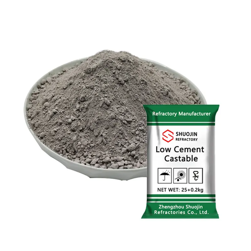 High Quality Customized High Alumina Low Cement Castable Refractory MgO Powder Material