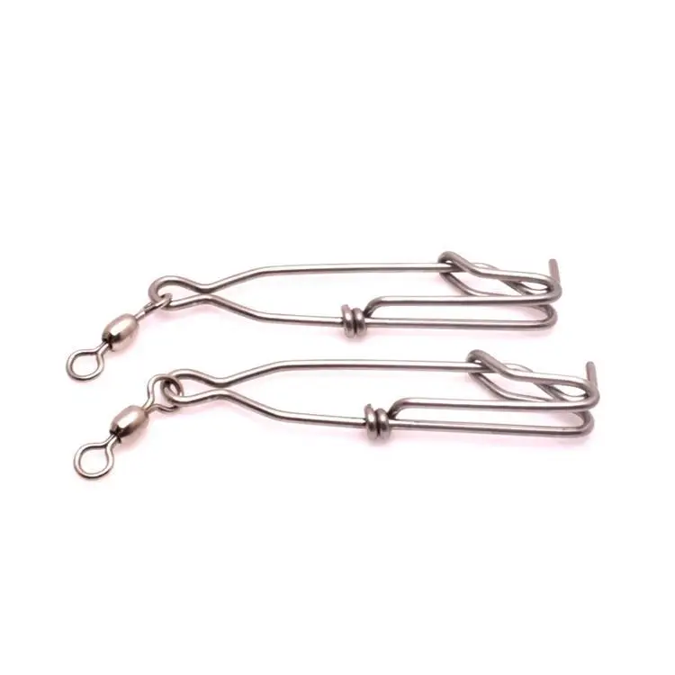 TOPIND 304 Stainless Steel Longline Fishing Tuna Clips with Swivel