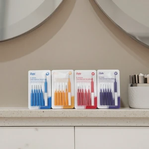 Daily Care Top Quality Interdental Brush for Teeth Gap Cleaning Plastic Handle Dupont Nylon Filament Toothbrush for Gum Cleaning