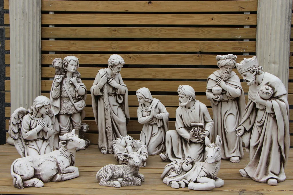 Large Life Size Christmas Figurines Outdoor 100cm Big Size Nativity ...