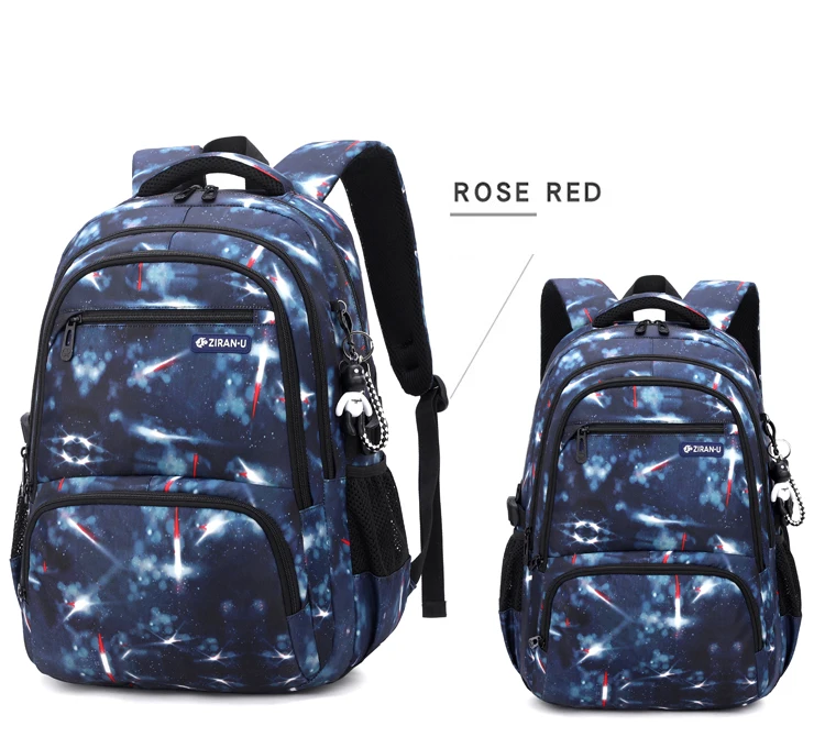 Large Capacity Waterproof Kids School Backpack Factory Price Colorful Campus Leisure Student Backpack for Girls and Boys