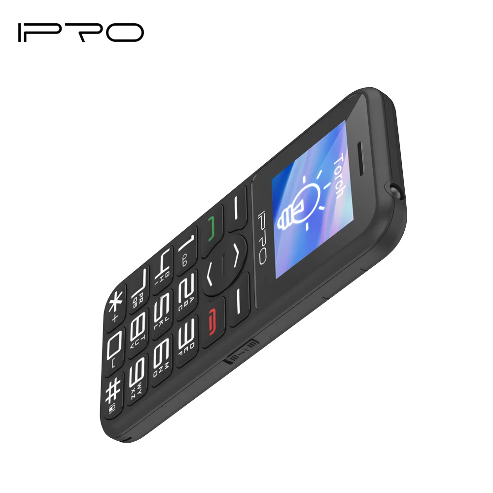 High Quality IPRO F183 Simple Elderly SOS Big Button 2G GSM 3G WCDMA 850 1900 Us Version Mobile Cell Phone Made in China