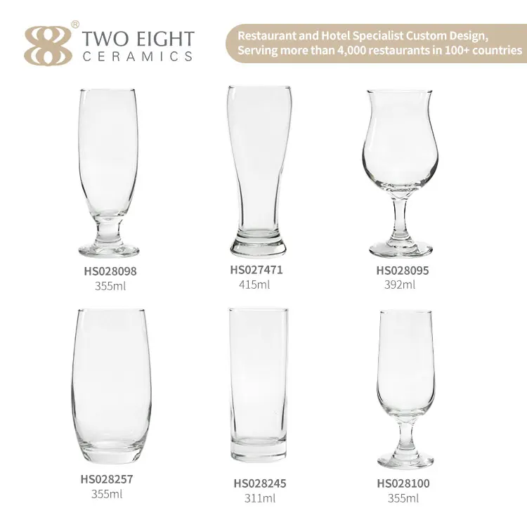 Juice Water Glass Cup Custom Logo Whiskey Cocktail Champagne Drinking Glasses Restaurant Clear Goblet Red Wine Glasses Cup
