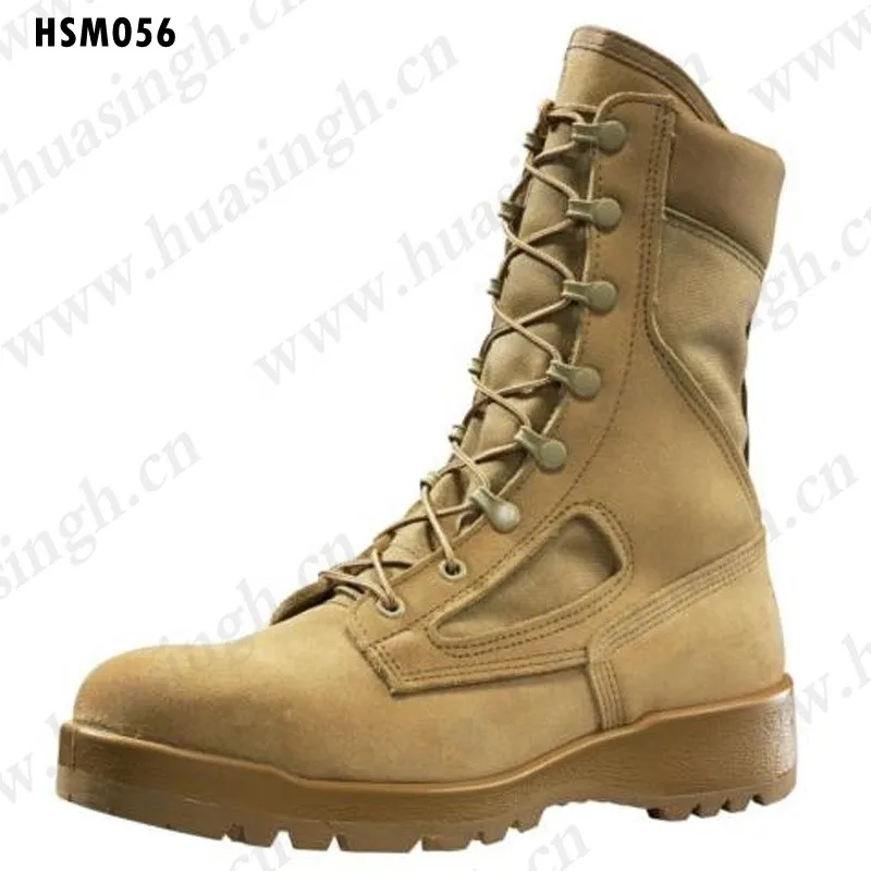 LXG, orihinal Double Color Rubber Outsole Belleville Military Boots Multi-color Anti-tear Suede Leather Upper Police Boots HSM056