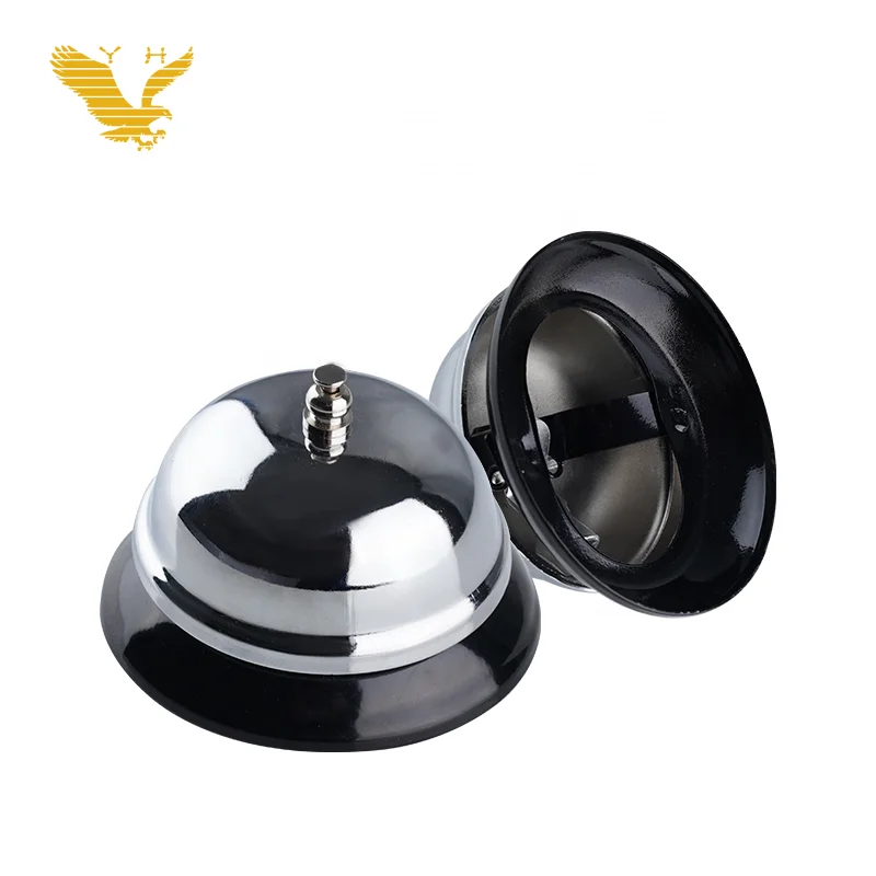Boao Desk Service Dinner Bell Metal Silver Call - View #3
