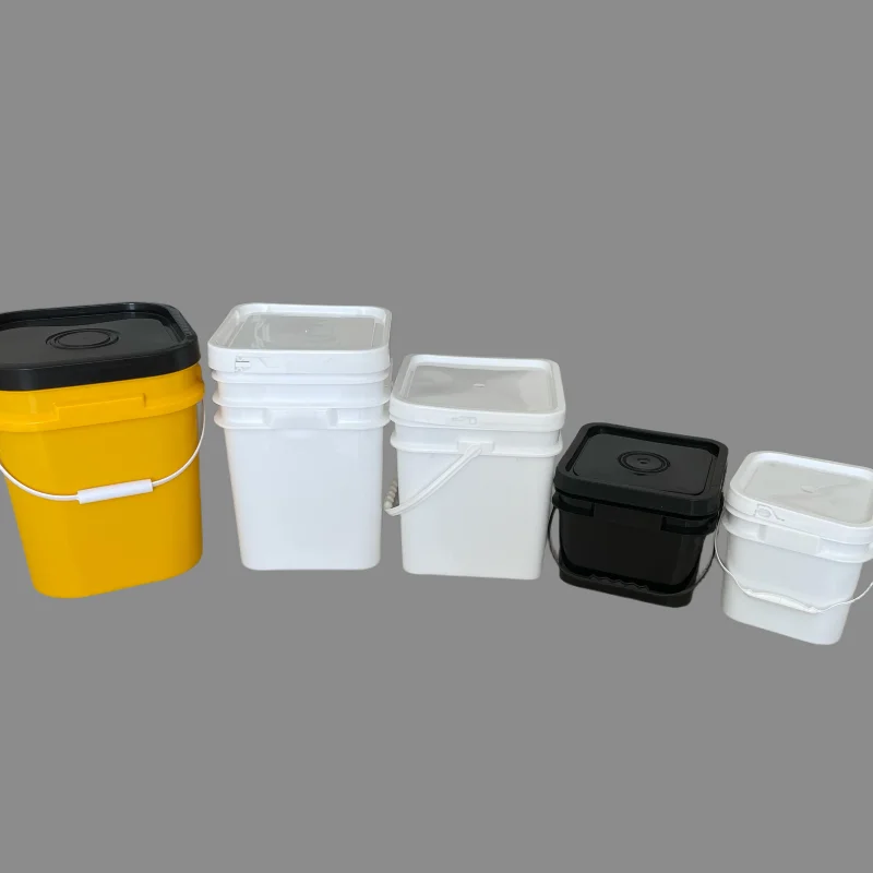 1 Gallon 5 Gallon Plastic Buckets Easy Opening Pail Recycle Use Plastic