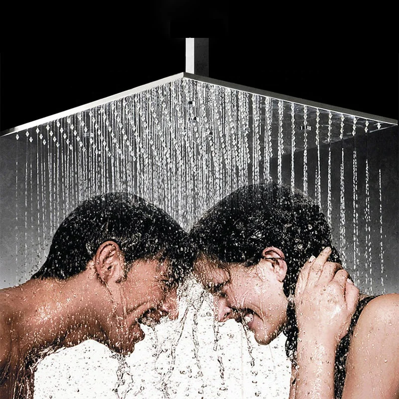 
Душевая лейка для ванной комнаты, настенный смеситель, Потолочная Светодиодная насадка для душа высокого давления 