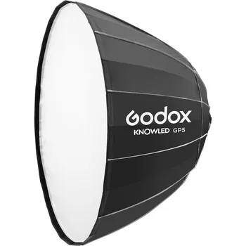 Godox GP3 GP4 GP5 Parabolic Softbox for KNOWLED MG1200Bi Bi-Color LED Light White Circular Parabolic Softbox detail image