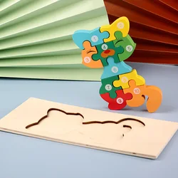 Wholesale Manufacturers Fun Children Toddler Baby Logical Thinking Toy Mini Jigsaw Puzzle 3D Wooden Puzzle & Games