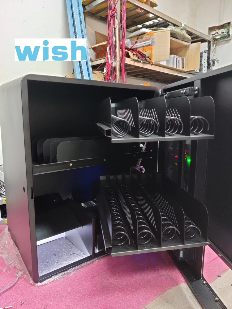 Combo Vending Machine Mini Wall Mounted for Condom Products Support  Card Reader with LED Light