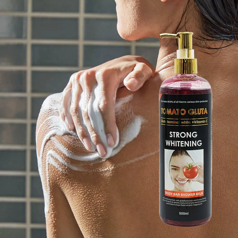 glutathione injection tomato shower gel Tomato Lightening Shower Gel Brightening Skin Whitening Body Wash Bath  Glutathione Shower Gel Wholesale