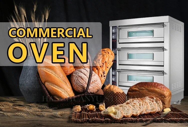 Electric Gas Bread Baking Oven 1 2 3 Layer Deck Oven Industrial
