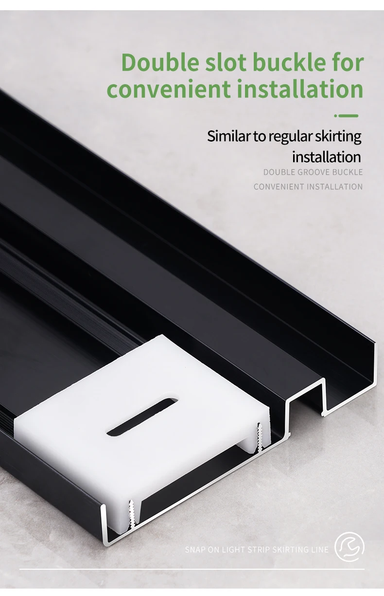 Led Aluminum Skirting Light Profile Wall Skirting Board Baseboard Floor