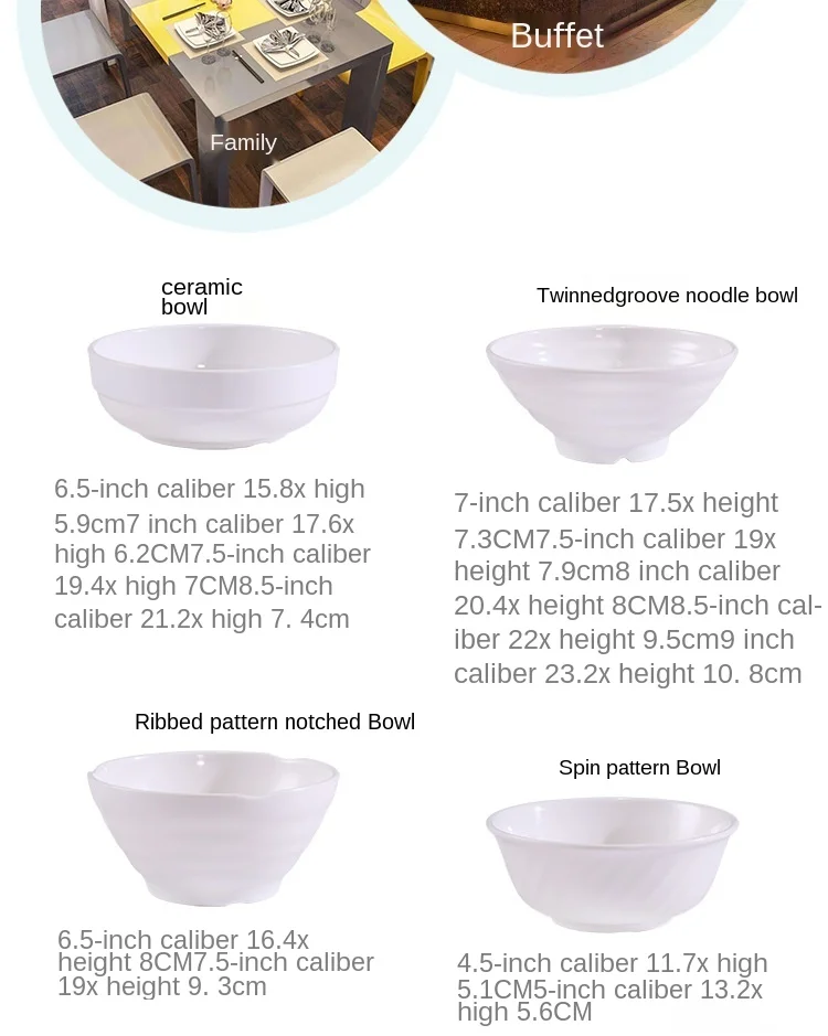  melamine noodle bowl