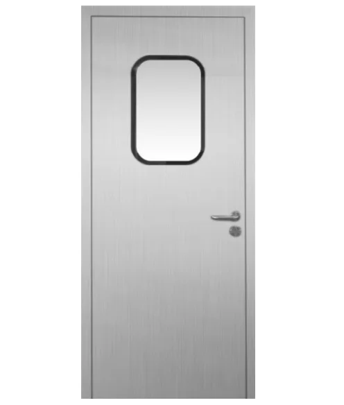 High Quality Modern Stainless Steel Finished Purification Door for Industrial Warehouse School Hotel Use Impact Traffic Manual