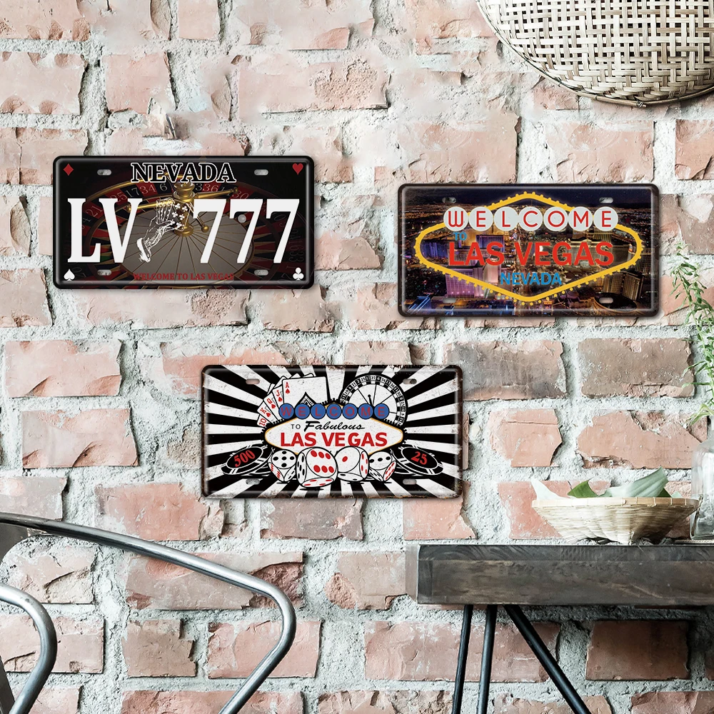 Vintage New York License Plate Tin Sign - The Boss Wall Decor, 12x6 Inches, Aluminum