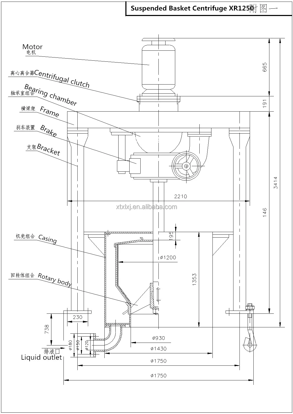Top Suspended Batch Centrifuge - Efficient Dewatering