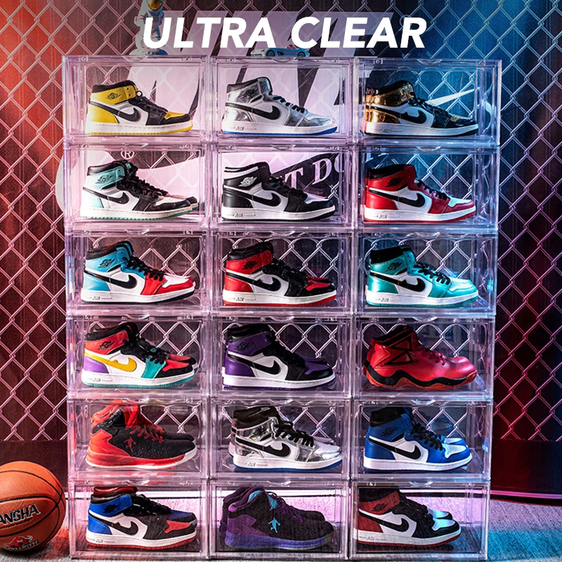 Transparent Shoe Box Stackable Storage for Sneakers