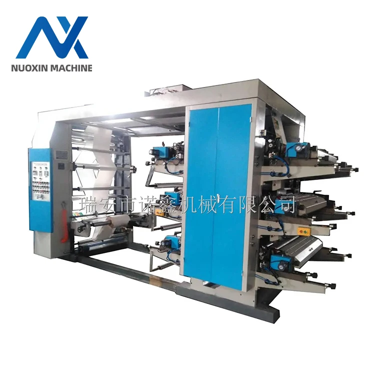 Plastic Bag Printing Machine 4 Colour Flexografic Froll To Roll Flexo