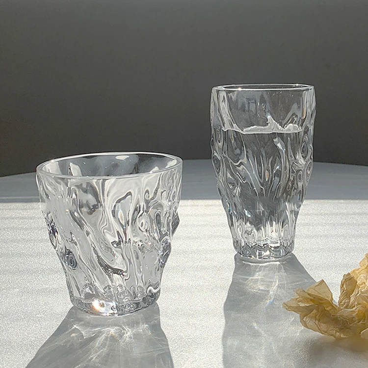 Стеклянные стаканы для кофе из боросиликатного стекла с креативной гравировкой